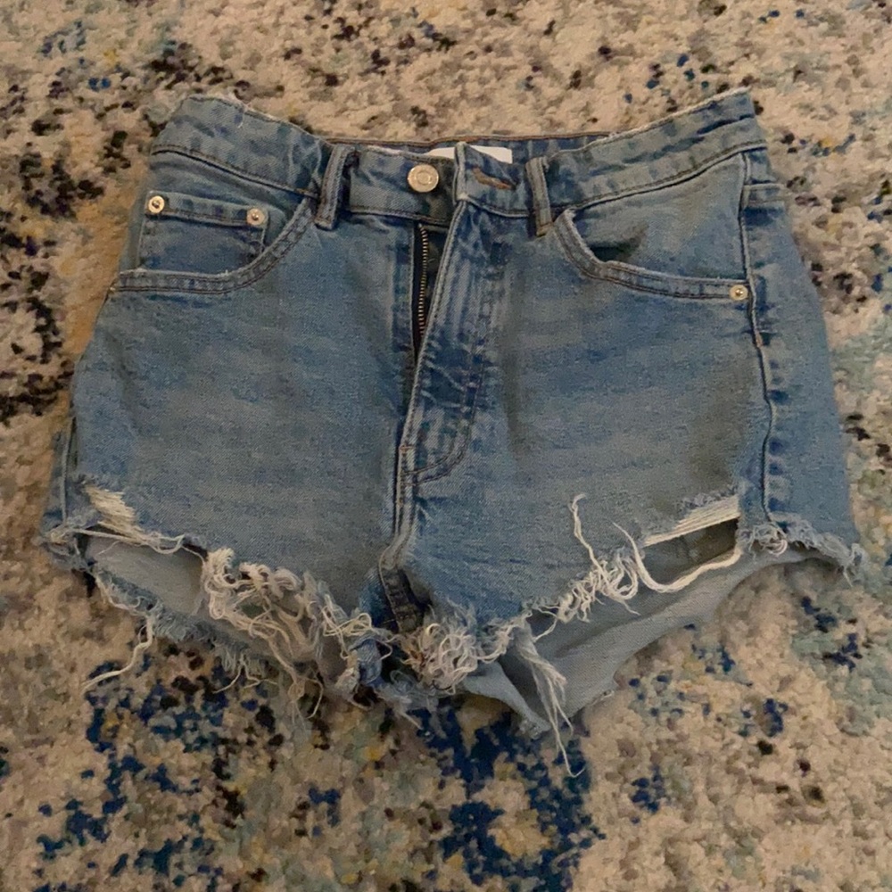 Blue jean shorts